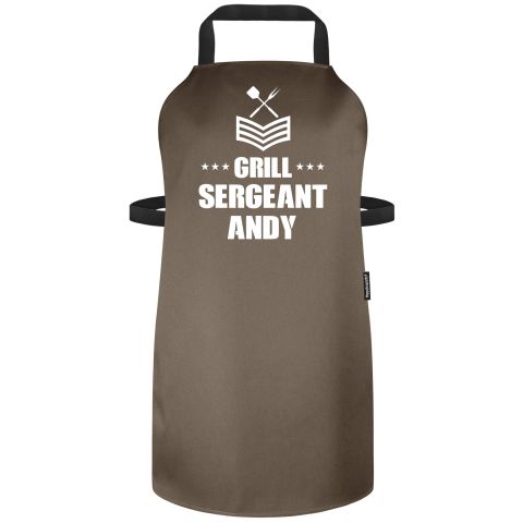 (90cm x 70cm) - Chocolate Luxury Cotton Fabric Adjustable Neck Fastening (Personalised with Name)