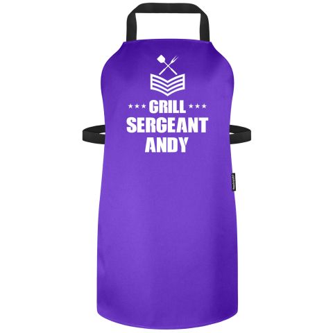 (90cm x 70cm) - Purple Polycotton Fabric (Personalised with Name)