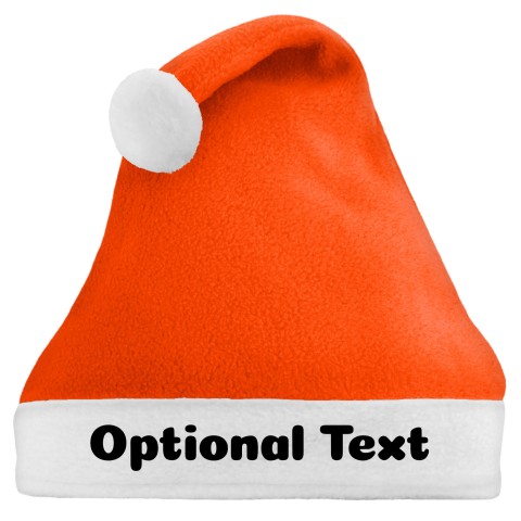 orange and black santa hat