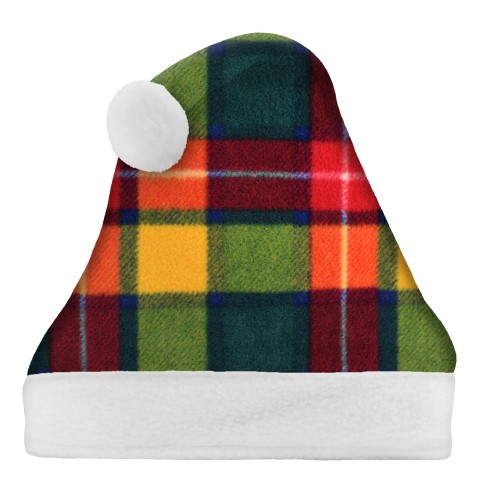 Smaller Adult Teen Size - Tartan Fleece Fabric (Personalised with Text)