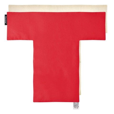 - 43cm x 39cm - Red Cotton Fabric Scented (Organic Lavender Buds) Removable Cover (Personalised with Text)