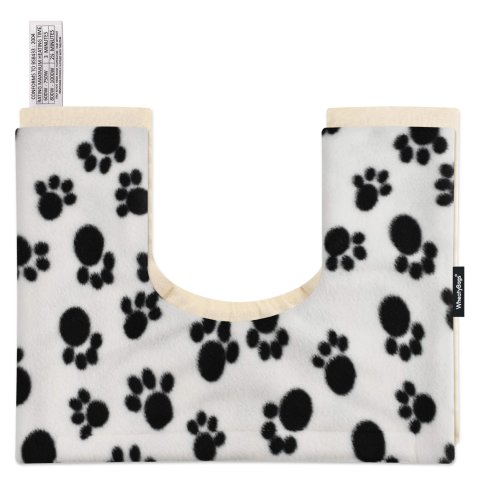 - 37cm x 27cm - Paws Fleece Fabric Removable Cover (Personalised with Text)