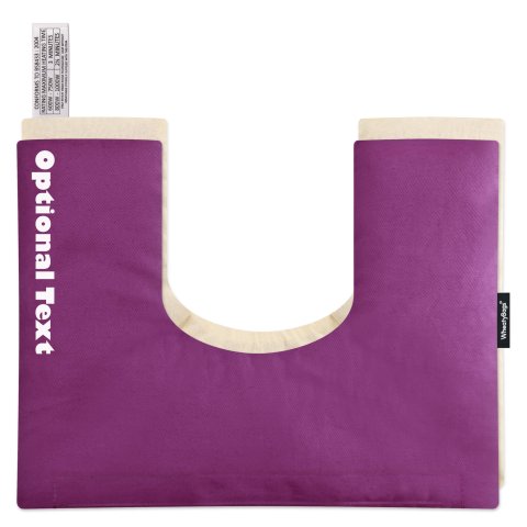 - 37cm x 27cm - Purple Cotton Fabric Removable Cover