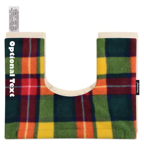 - 37cm x 27cm - Tartan Fleece Fabric Scented (Organic Lavender Buds) (Personalised with Text)