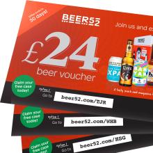 Beer Vouchers given with each order