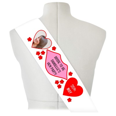 Hen Party Sash with Photo Upload