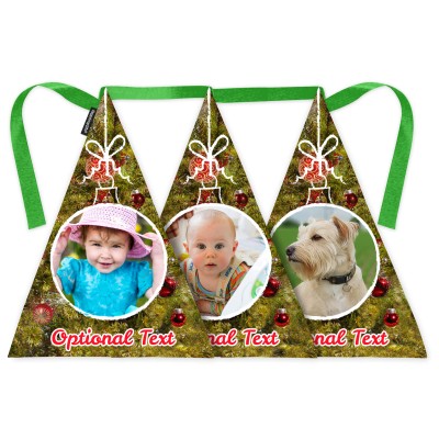 Personalised Photo Bunting with Festive Tree Design