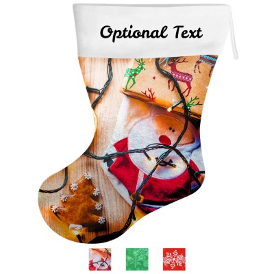 Personalised Stocking with Winter Theme Designs