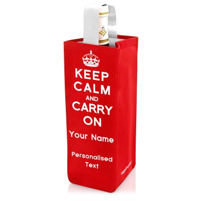 Wine Gift Bag with Keep Calm Design