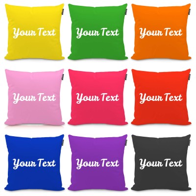 Personalised Name Cushion in All Colours