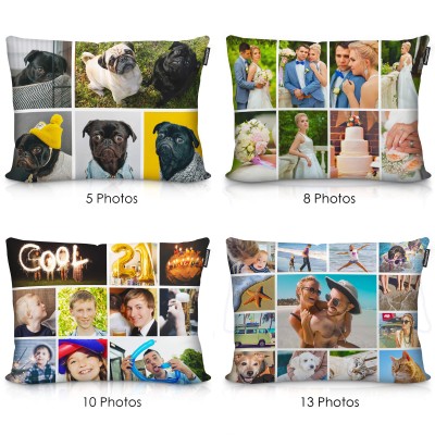 Luxury Collage Photo Cushion Photo Layout Options