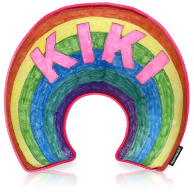 Personalised Colouring Rainbow Cushion