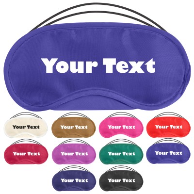 Personalised Blind Fold Eye Mask for Parties, Team Building and Sleep