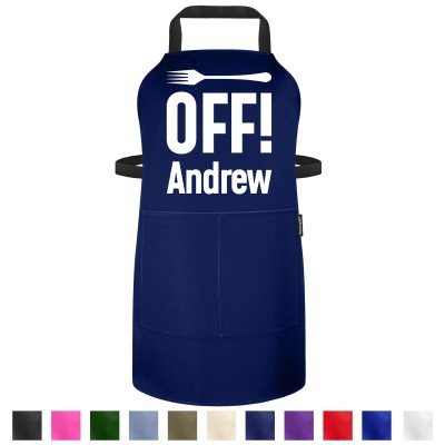 Funny Personalised Apron - Fork Off
