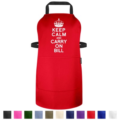 Funny Personalised Apron - Keep Calm and Carry On
