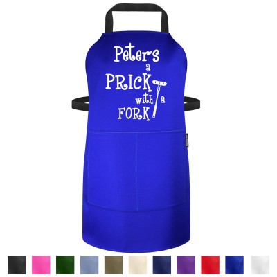 Funny Personalised Apron - Prick with a Fork