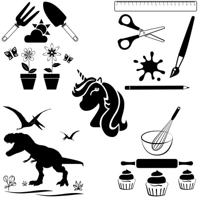 Kids Painting Apron Icon Options