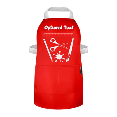 Kids Painting Apron with Optional-Personalised Text