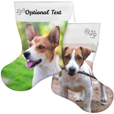 Personalised Dog Stocking Printed on 1 or Both Sides