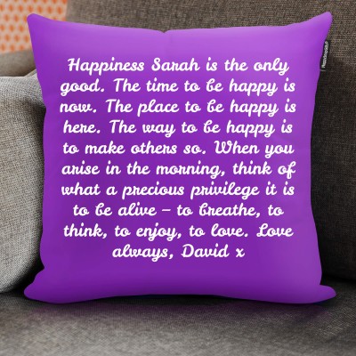 Personalised Name Cushion which can be personalised with upto 300 characters