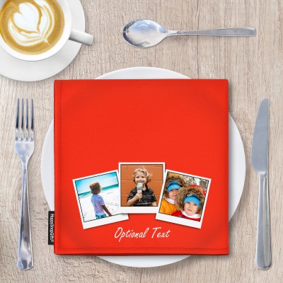 Personalised Napkins with Photo Upload (Pack of 4)