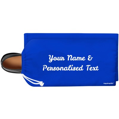 Personalised Shoe Bags Soft Velvet Polyester Fabric Personalised with Text