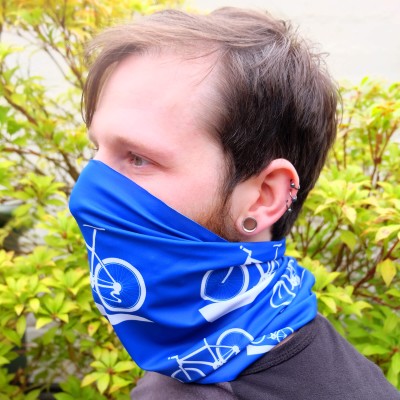 Face Covering - Personalised Snood Gaiter with Sporting Icon Design