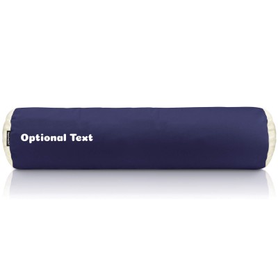 Lumbar Support Polyester Fibre or Buckwheat Filling 57cm x 13cm Navy Blue Cotton Fabric