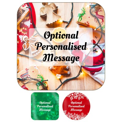 Personalised Christmas Coasters