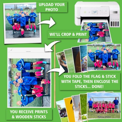 Personalised Photo Flag Kit - Instructions from HappySnapGifts®