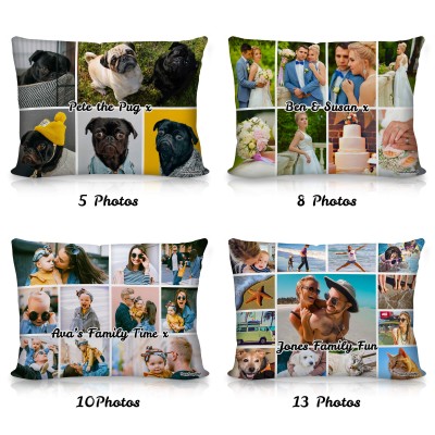 Double sided best sale photo cushion