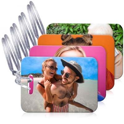Pack of 4 Photo Luggage Tags