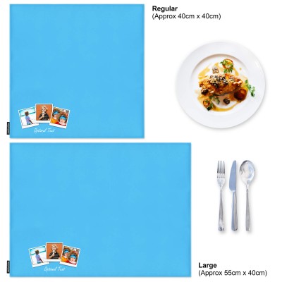 Personalised Pack of 4  Napkins with Photo Upload Available in 2 Sizes