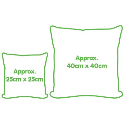 Christmas Photo Cushions in 25cm and 40cm from HappySnapGifts®