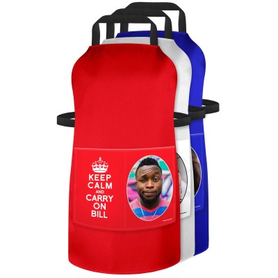 Funny Personalised Photo Apron (Keep Calm &amp; Carry On)