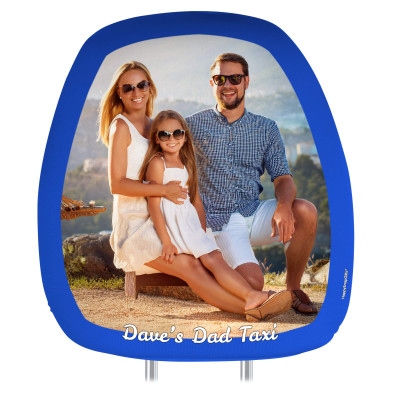 Personalised Photo Car Headrest Cover by HappysnapGifts®