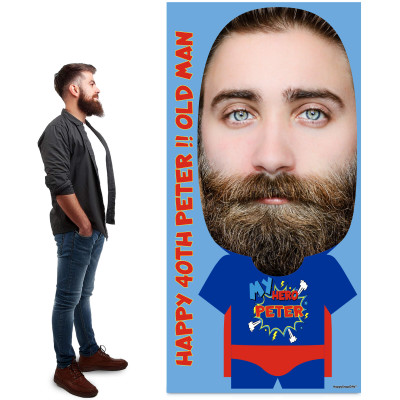 My Hero Personalised Photo Face Poster from HappySnapGifts®