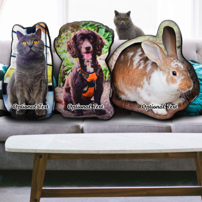 Personalised Cat Cushion with Full Colour Photo Print