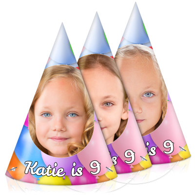 Personalised Photo Party Hat Kit - Balloons from HappySnapGifts®