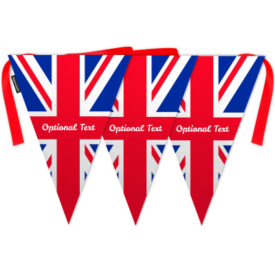 English Bunting (Union Jack) 5m Length Triangle