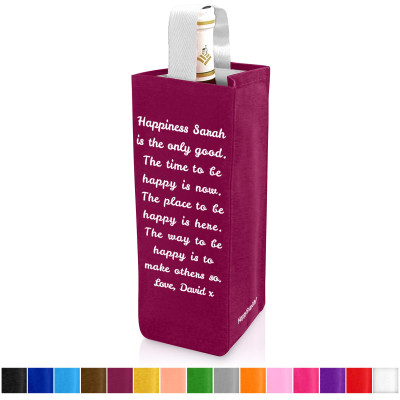 Personalised Wine Bottle Bag