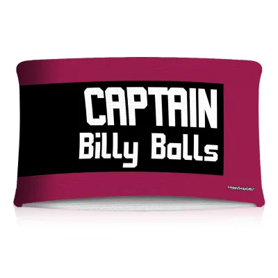 15cm (Tube Approx. 30cm x 7cm) Burgundy (Personalised with Text)