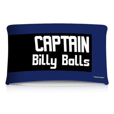 10cm (Tube Approx. 20cm x 7cm) Navy Blue (Personalised with Text)