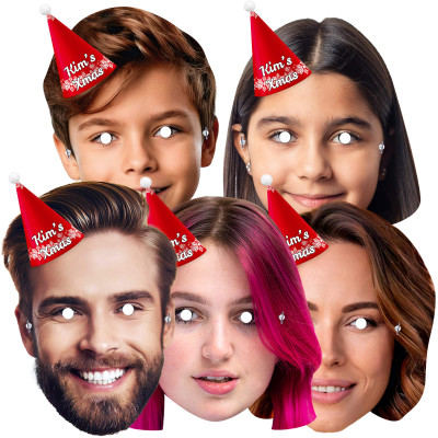 Christmas Photo Face Masks (with Festive Hat Designs) from HappySnapGifts®