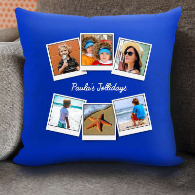 Photo Cushion with Collage of Photos