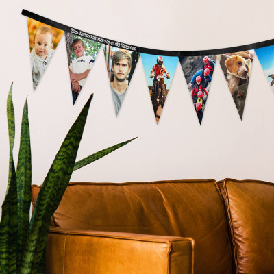 Personalised Photo Fabric Bunting at Home