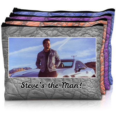 Mens Wash Bag (Personalised Text & Photo)