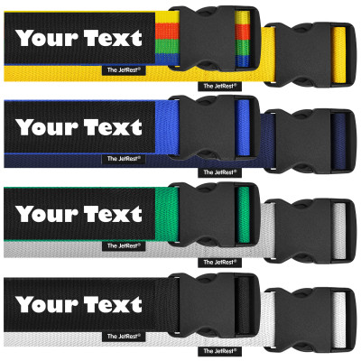 Personalised Luggage Straps - UK Made Suitcase Straps