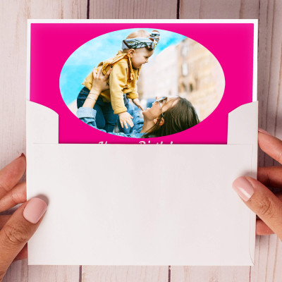 Personalised Photo Greeting Card with Personalised Text