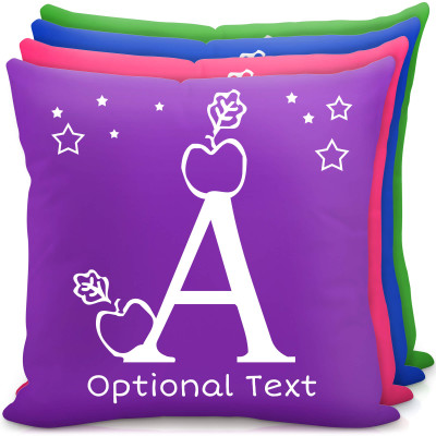 kids personalised alphabet cushion personalised with text